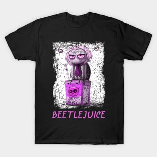 Funny Art Gothic Beetle Juice Quotes T-Shirt